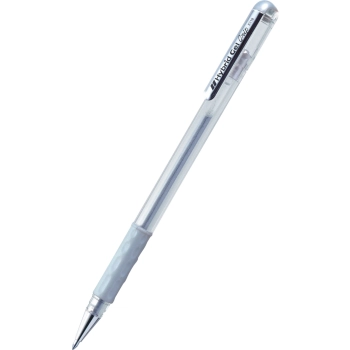 Długopis żelowy Pentel 0,8 mm - HYBRID GEL GRIP SREBRNY